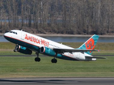 america west plane