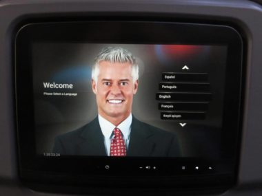 back airplane tv