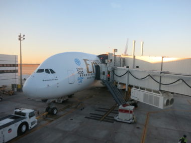 plane with loading dock